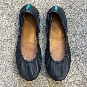 Tieks black ballet flats size 6